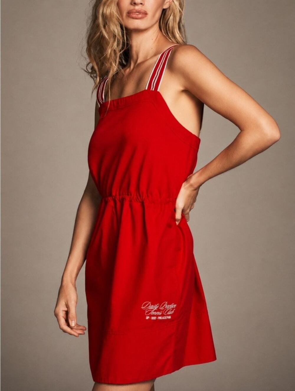 Daily Practice by Anthropologie Passing Shot Red Sleeveless Mini Dress NWT XS